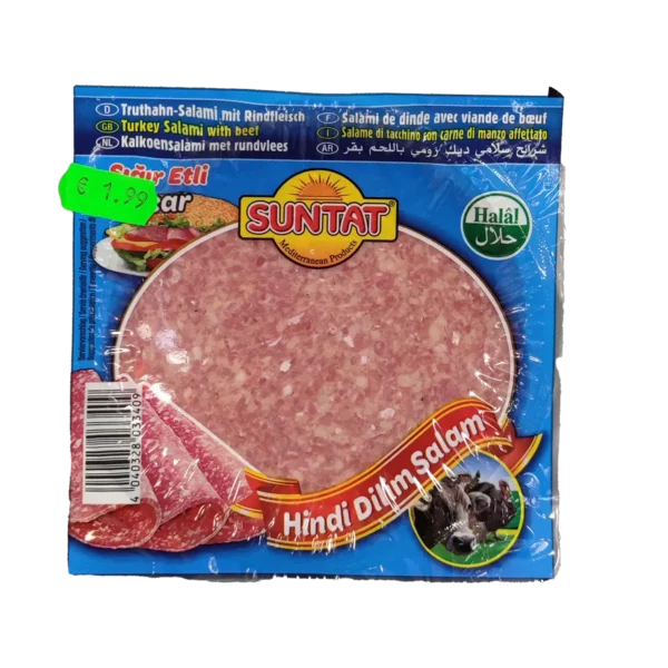 Truthahnsalami mit Rindfleisch