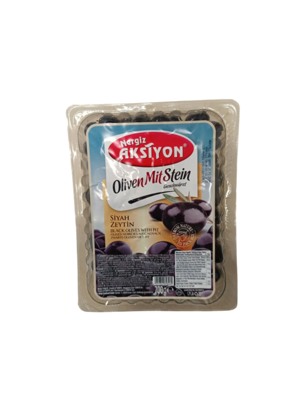Nergiz Aksiyon Schwarze Oliven mit Stein