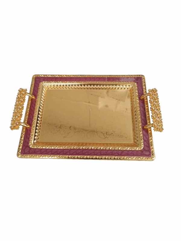 Savier Tablett – Edler Look in Goldoptik