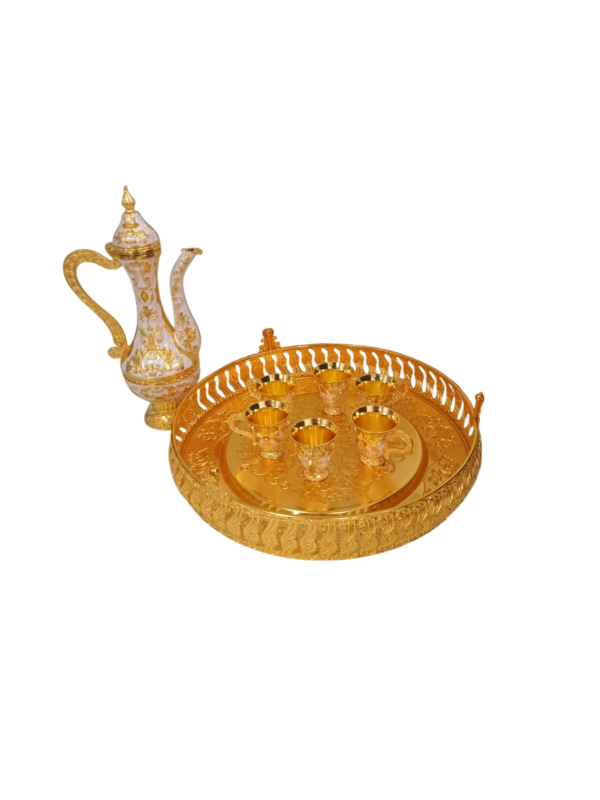 Orientalisches Kaffee- & Teeservice – Goldfarbene Eleganz
